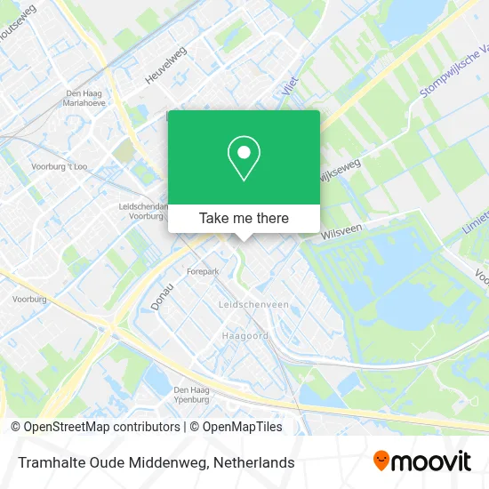 Tramhalte Oude Middenweg map
