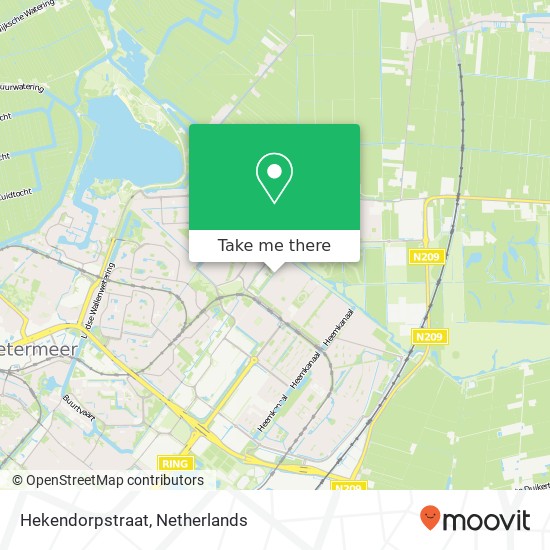 Hekendorpstraat map