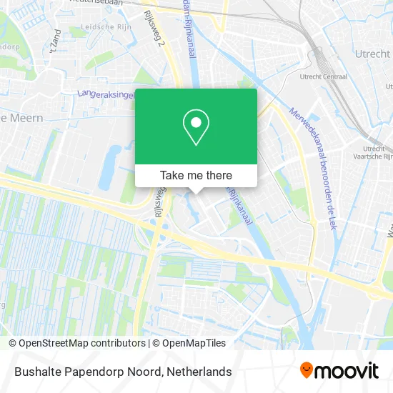 Bushalte Papendorp Noord map