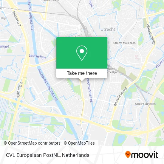 CVL Europalaan PostNL map