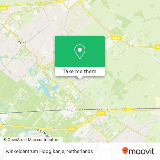 winkelcentrum Hoog kanje map