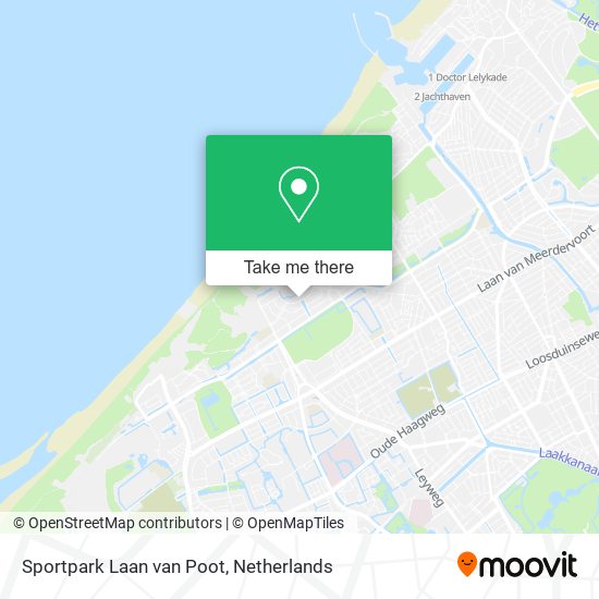 Sportpark Laan van Poot map
