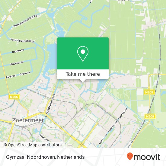 Gymzaal Noordhoven Karte