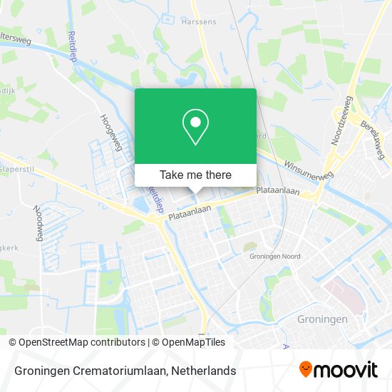 Groningen Crematoriumlaan Karte