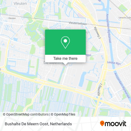 Bushalte De Meern Oost map