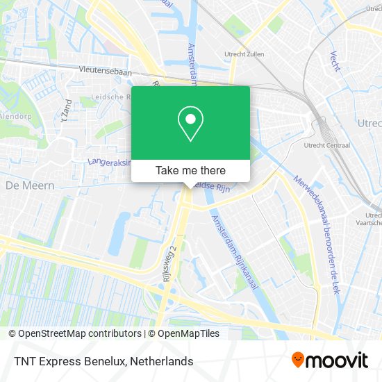 TNT Express Benelux map