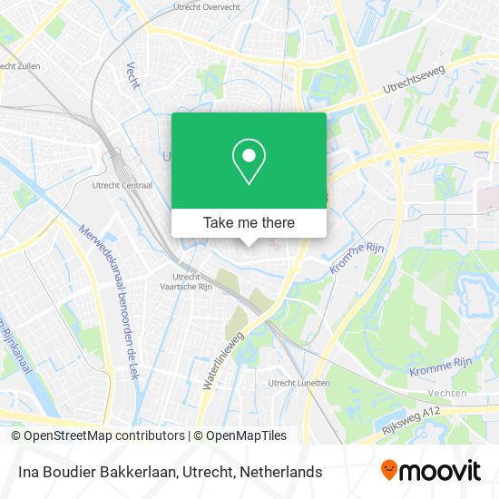 Ina Boudier Bakkerlaan, Utrecht Karte