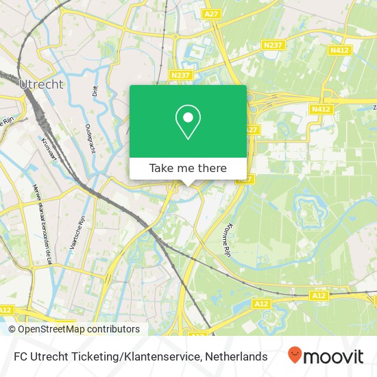 FC Utrecht Ticketing / Klantenservice map