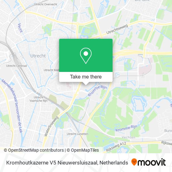salto Snel Relativiteitstheorie How to get to Kromhoutkazerne V5 Nieuwersluiszaal in Utrecht by Bus, Train  or Light Rail?