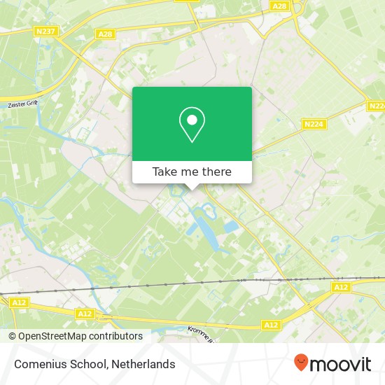 Comenius School map