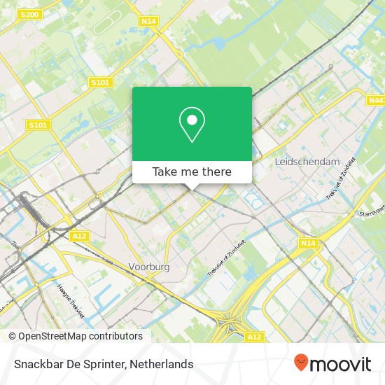 Snackbar De Sprinter map