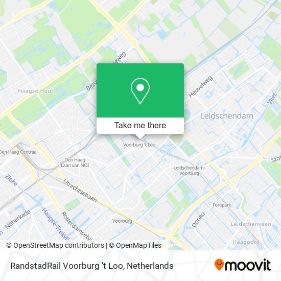 RandstadRail Voorburg 't Loo map