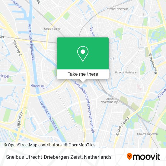 Snelbus Utrecht-Driebergen-Zeist Karte