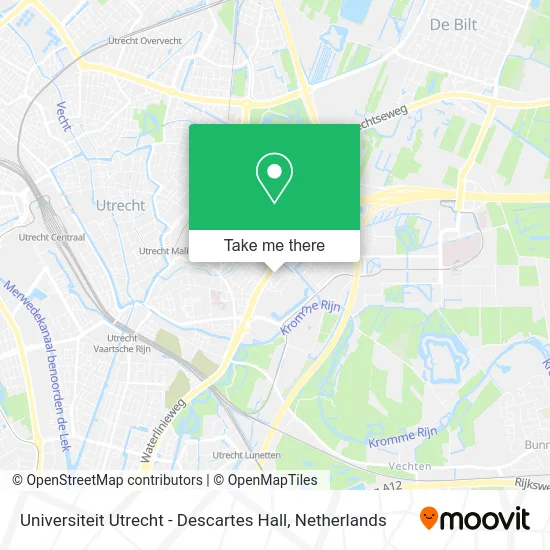 Universiteit Utrecht - Descartes Hall map