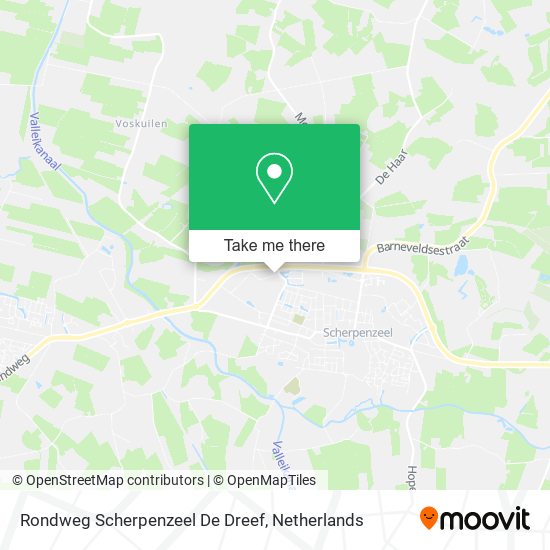 Rondweg Scherpenzeel De Dreef Karte