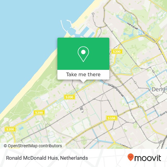 Ronald McDonald Huis map