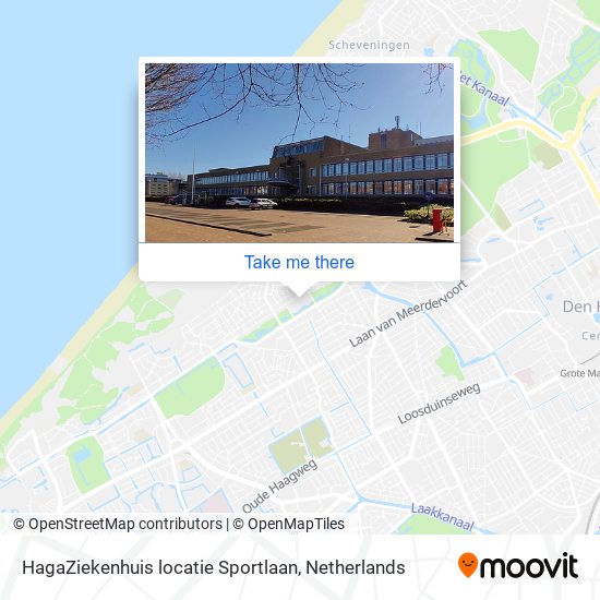 HagaZiekenhuis locatie Sportlaan map