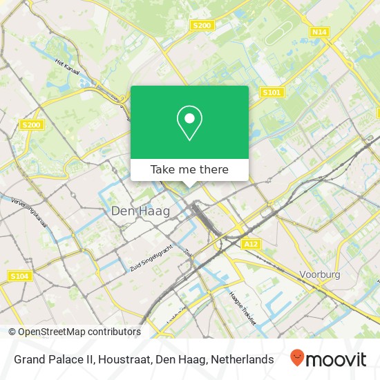 Grand Palace II, Houstraat, Den Haag map