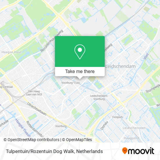 Tulpentuin/Rozentuin Dog Walk map