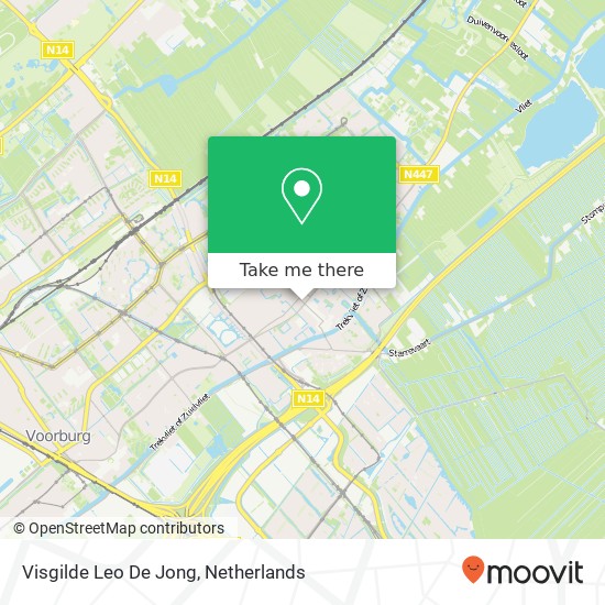 Visgilde Leo De Jong map