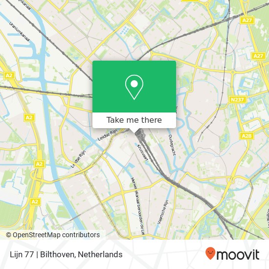 Lijn 77 | Bilthoven map