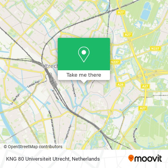 KNG 80 Universiteit Utrecht Karte