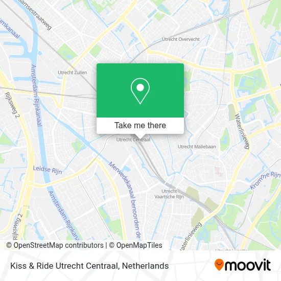 Kiss & Ride Utrecht Centraal map