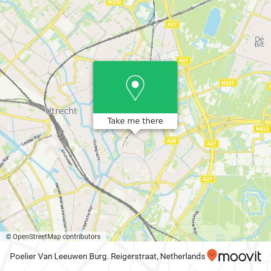 Poelier Van Leeuwen Burg. Reigerstraat map