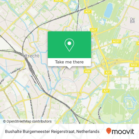 Bushalte Burgemeester Reigerstraat map