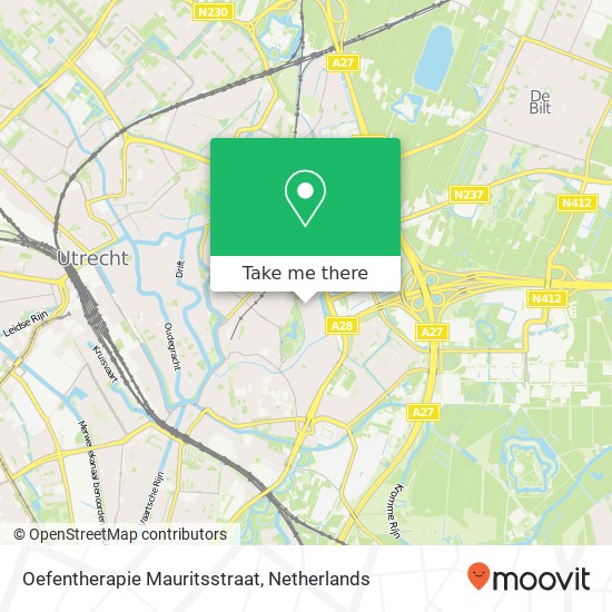 Oefentherapie Mauritsstraat map