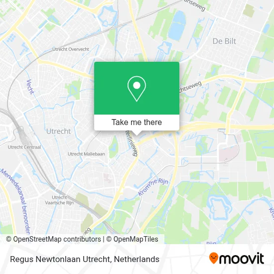 Regus Newtonlaan Utrecht map