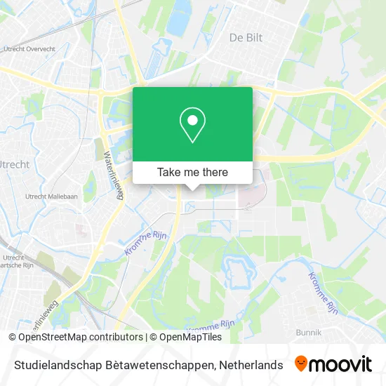 Studielandschap Bètawetenschappen map