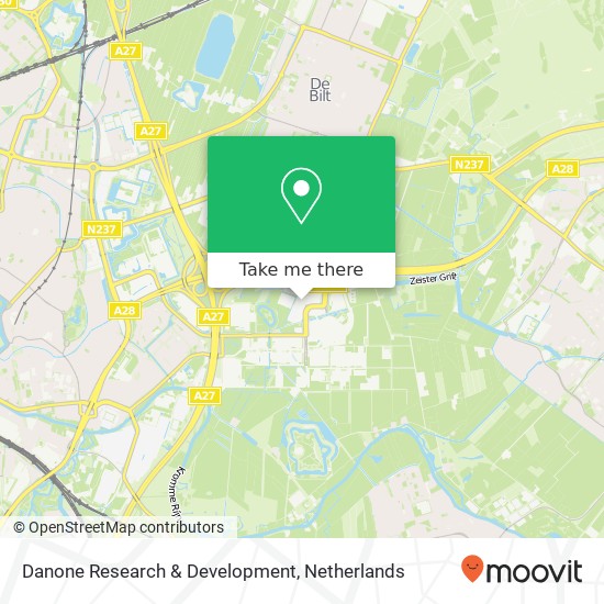 Danone Research & Development map