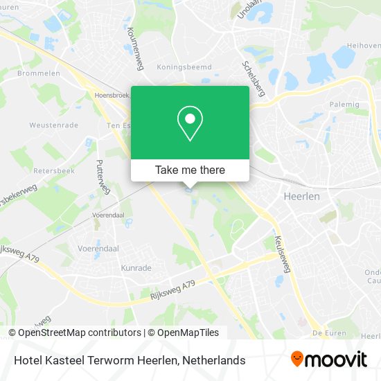 Hotel Kasteel Terworm Heerlen map