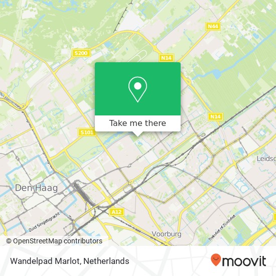 Wandelpad Marlot map