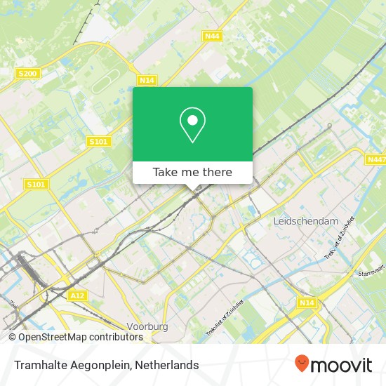 Tramhalte Aegonplein map
