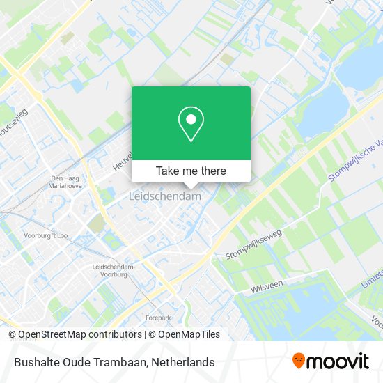 Bushalte Oude Trambaan map