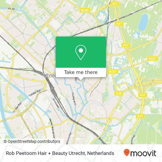 Rob Peetoom Hair + Beauty Utrecht map