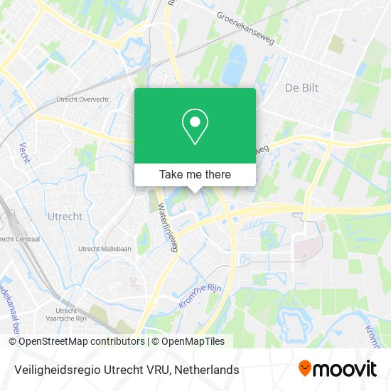 Veiligheidsregio Utrecht VRU map