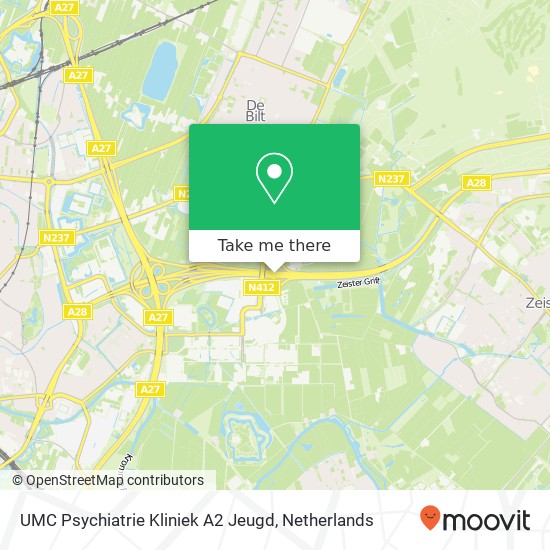 UMC Psychiatrie Kliniek A2 Jeugd map