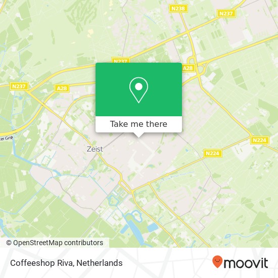 Coffeeshop Riva map