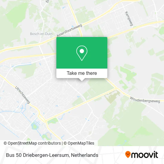 Bus 50 Driebergen-Leersum map