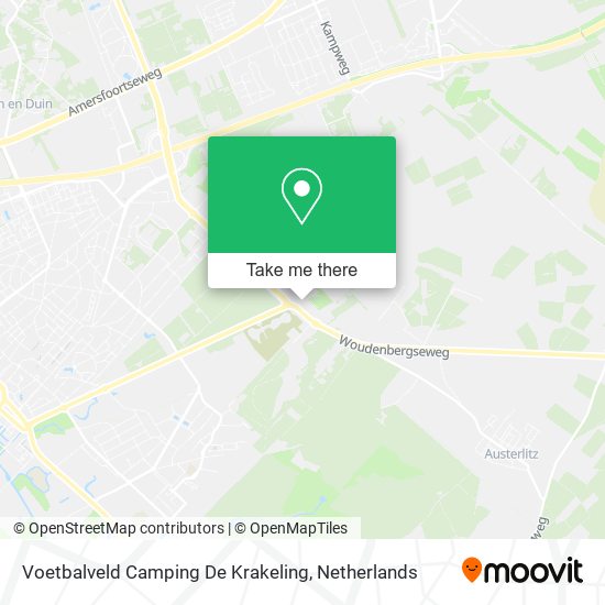 Voetbalveld Camping De Krakeling map