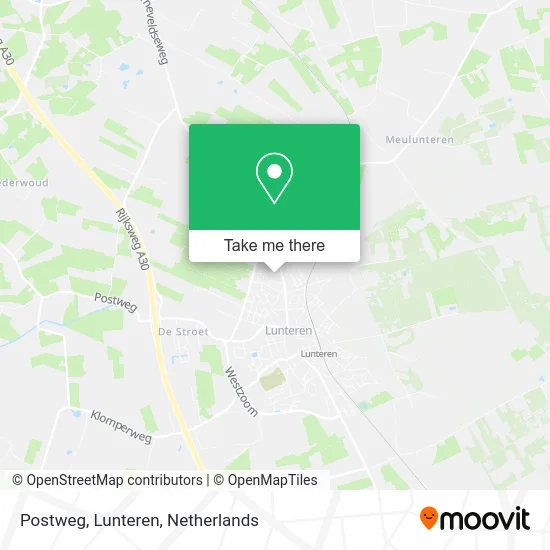 Postweg,  Lunteren map