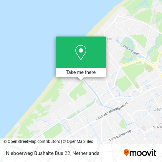 Nieboerweg Bushalte Bus 22 map