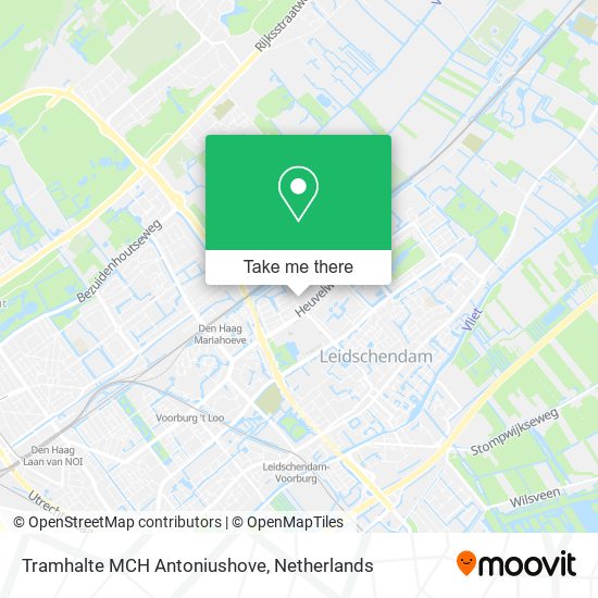 Tramhalte MCH Antoniushove map