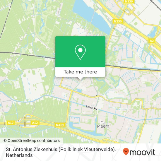 St. Antonius Ziekenhuis (Polikliniek Vleuterweide) map