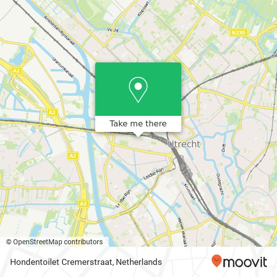Hondentoilet Cremerstraat map