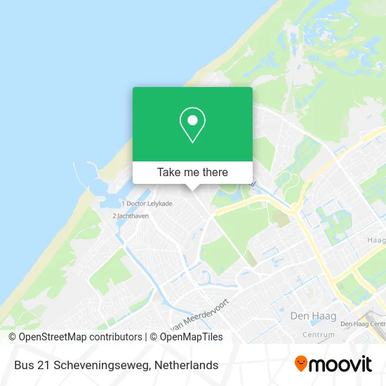Bus 21 Scheveningseweg map