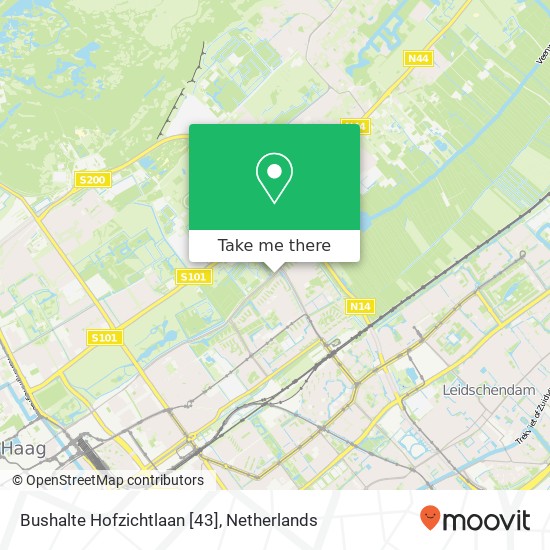 Bushalte Hofzichtlaan [43] Karte